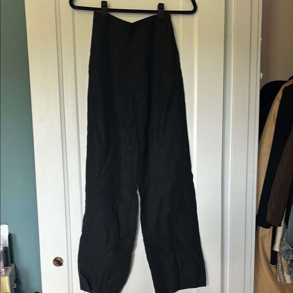 Theory Black Wide Leg Pants